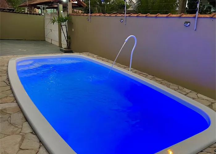 Casa Temporada Piscina Com Hidromassagem Ao Lado Da Praia, Vista Linda, Bertioga Sp